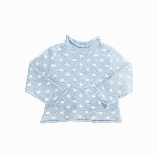 Polka Dot Rollneck Sweater