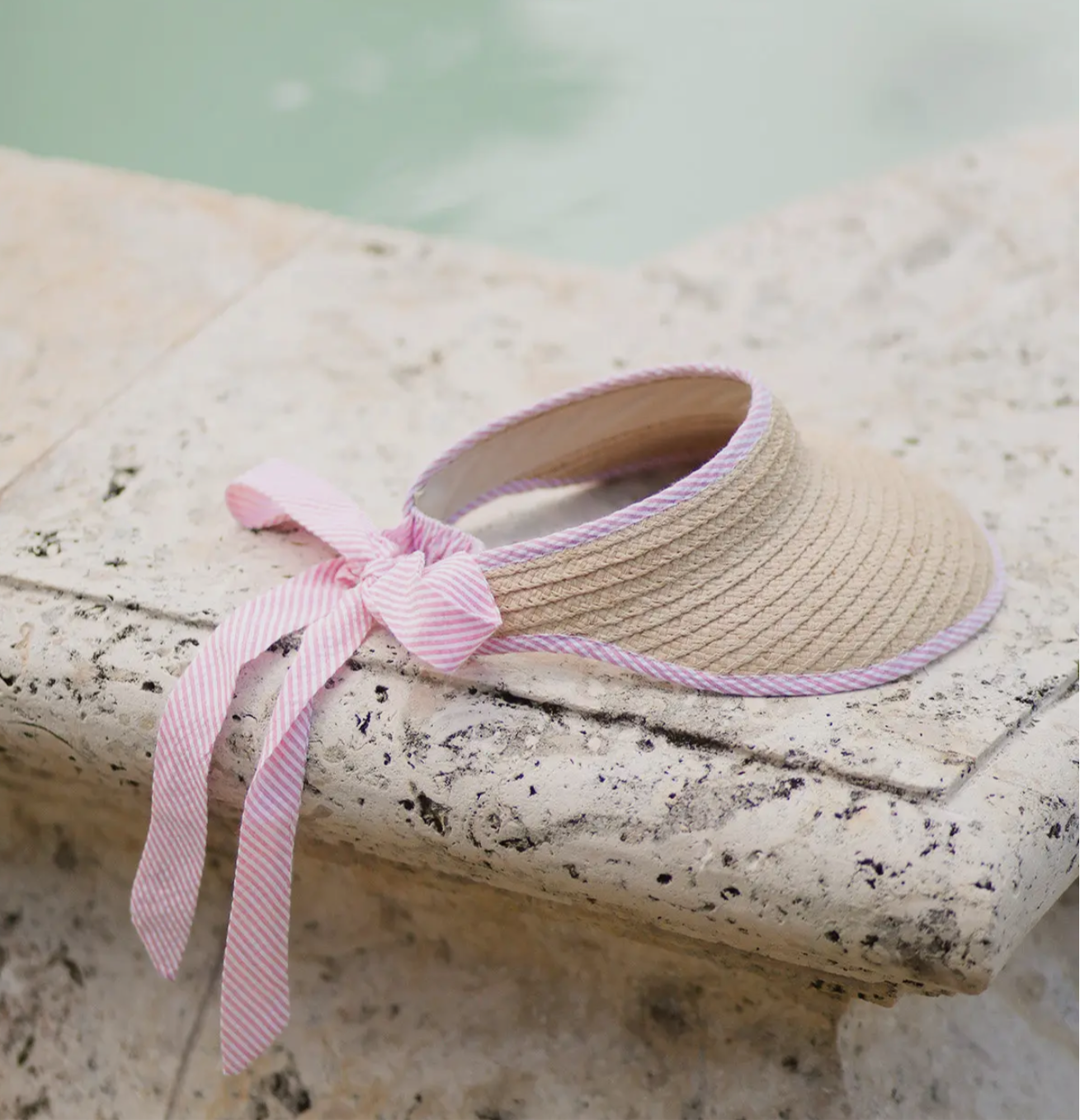 Eloise Straw Bow Visor