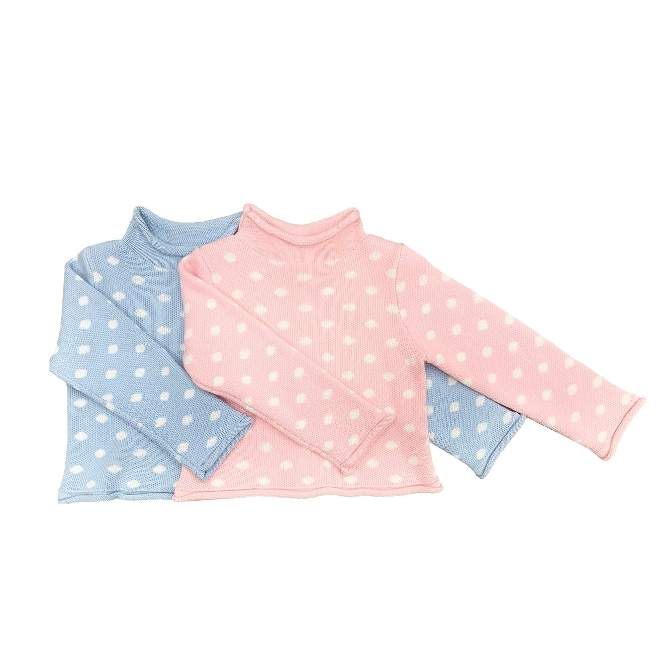 Polka Dot Rollneck Sweater