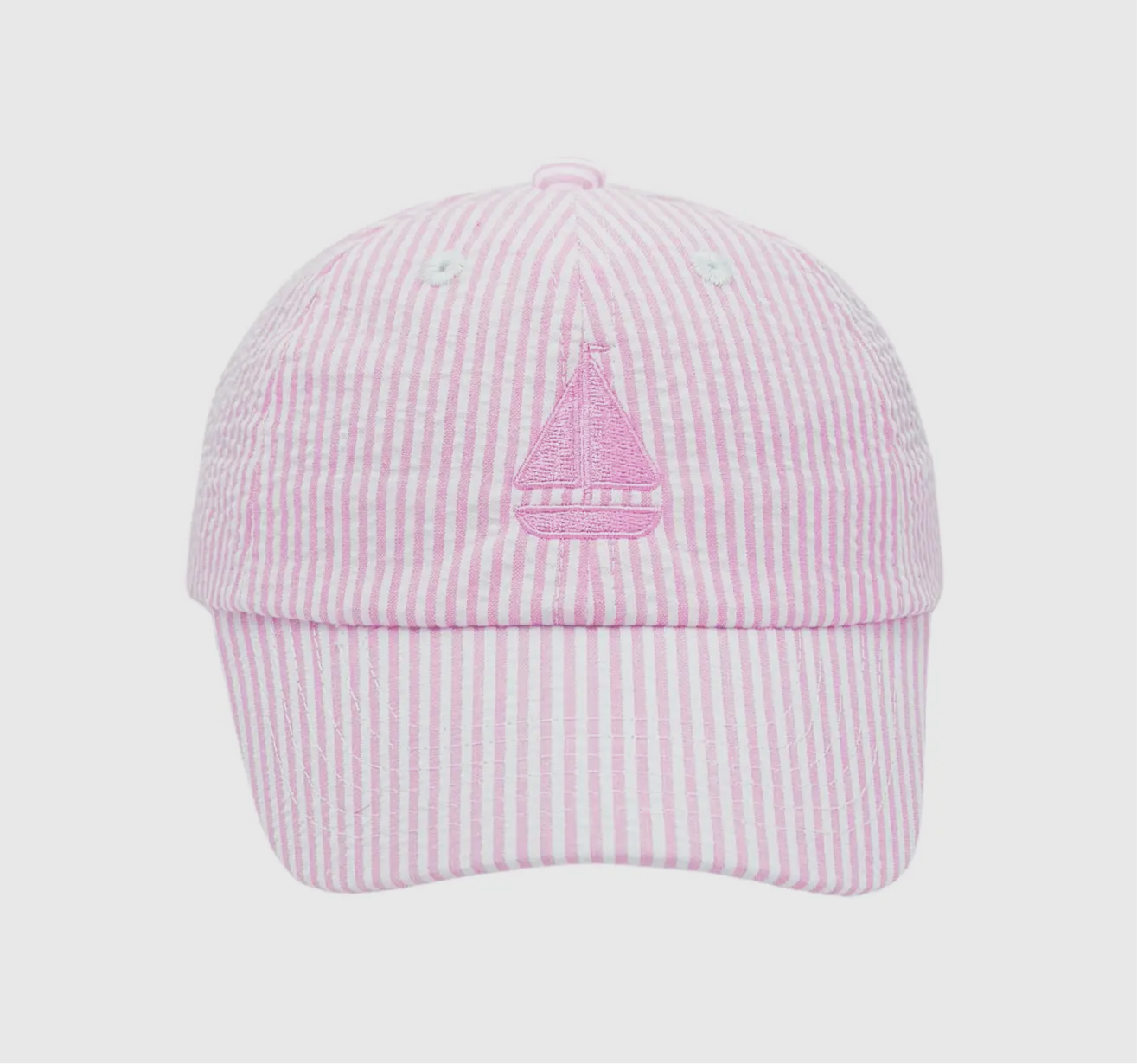 Pink Sailboat Bow baseball hat