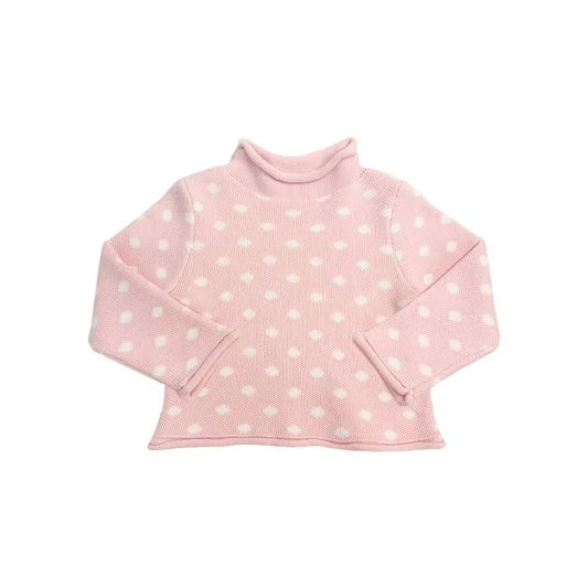 Polka Dot Rollneck Sweater