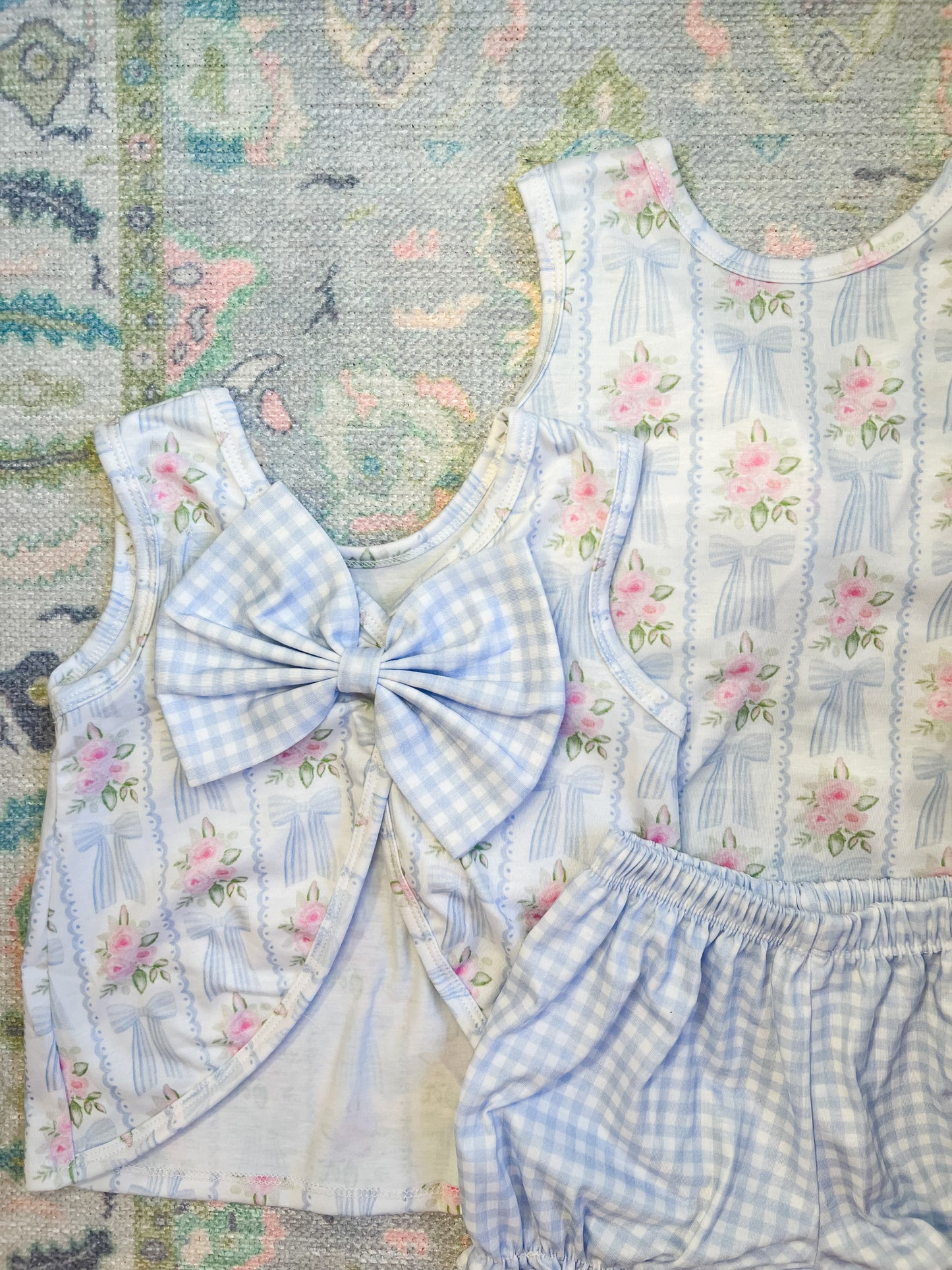 Gingham and Bows Set