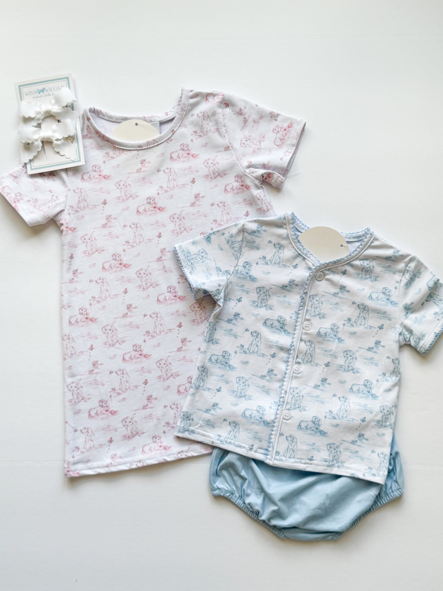 Puppy Pink Toile Susie Dress