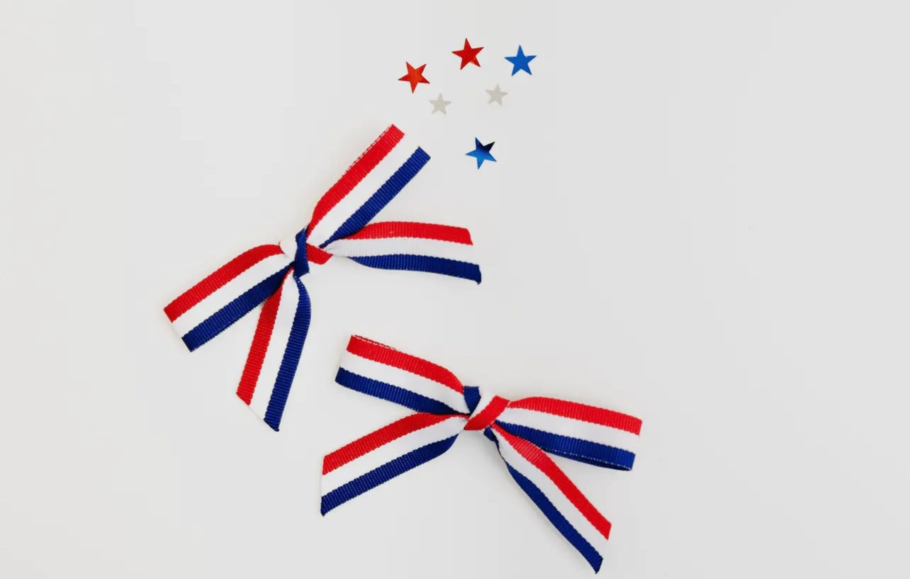 Red, White and Blue Pig-Tail Set