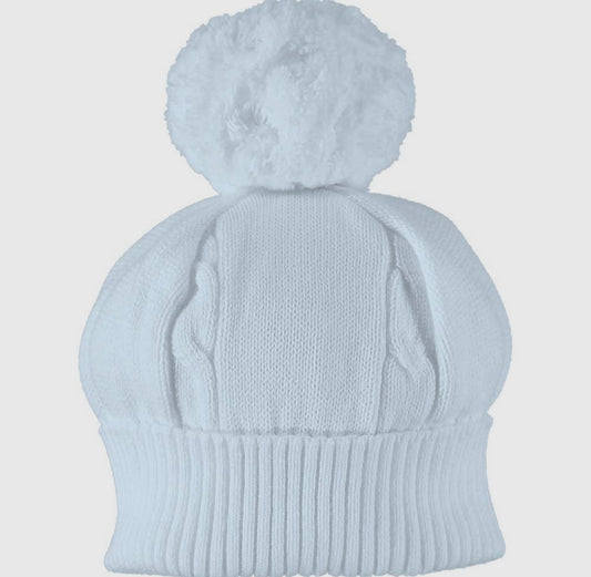 Blue Single Pom Hat