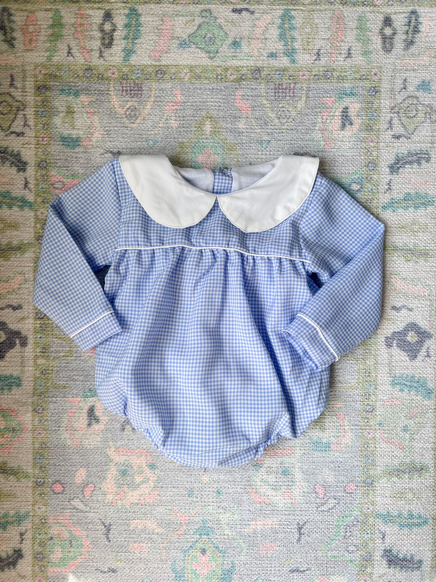 Blue Gingham Classic Bubble