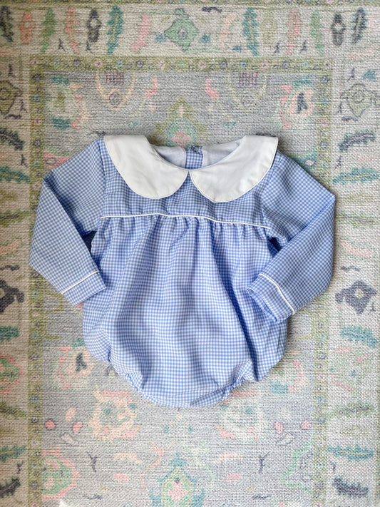 Blue Gingham Classic Bubble