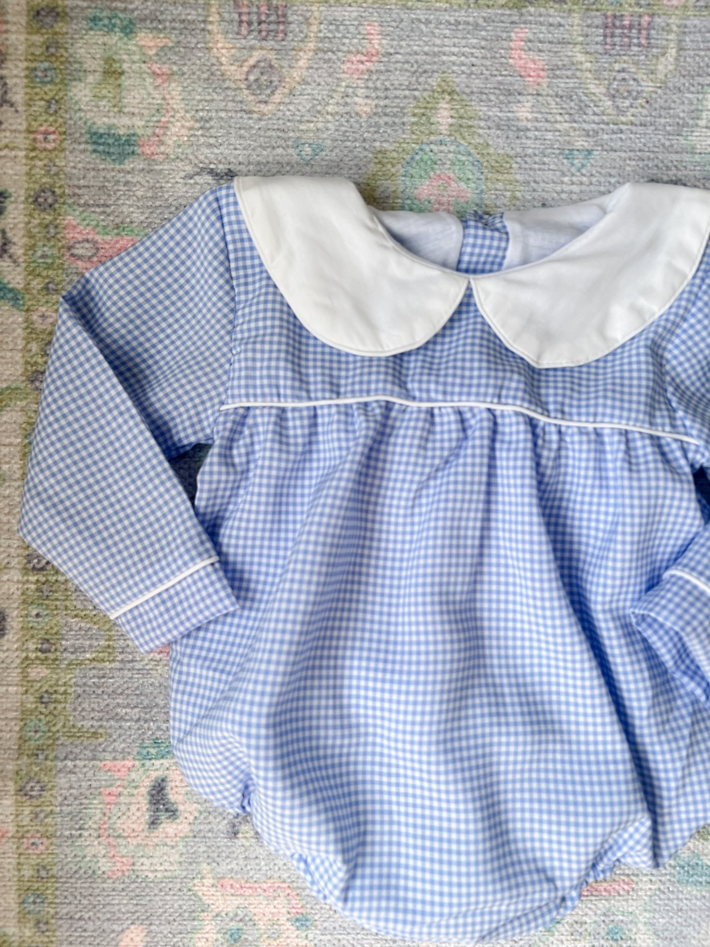 Blue Gingham Classic Bubble