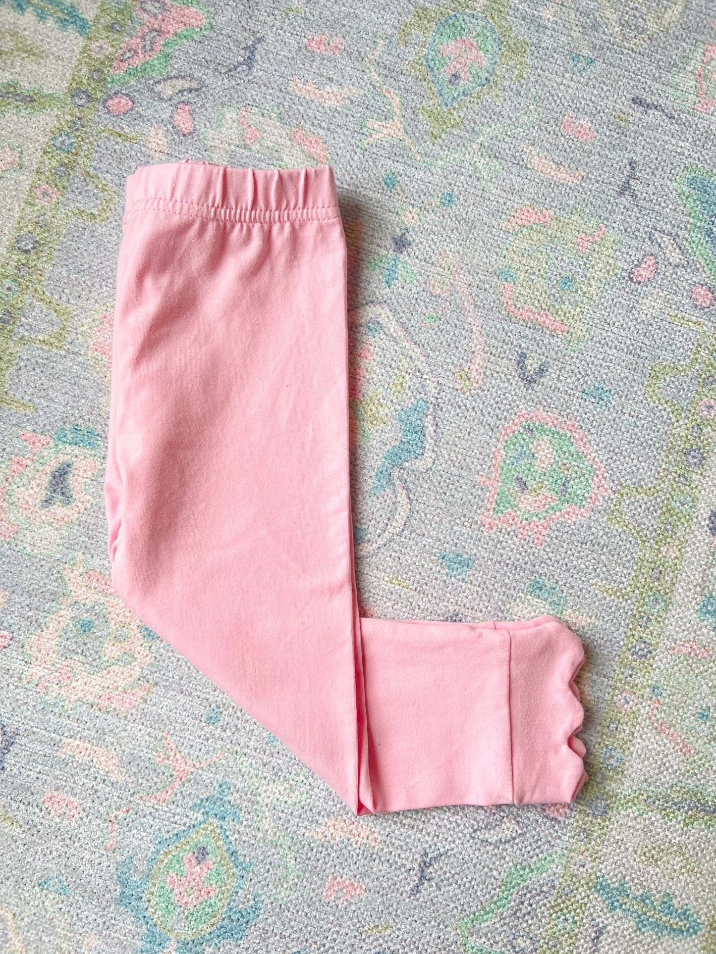 Pink Scalloped Knit Pants