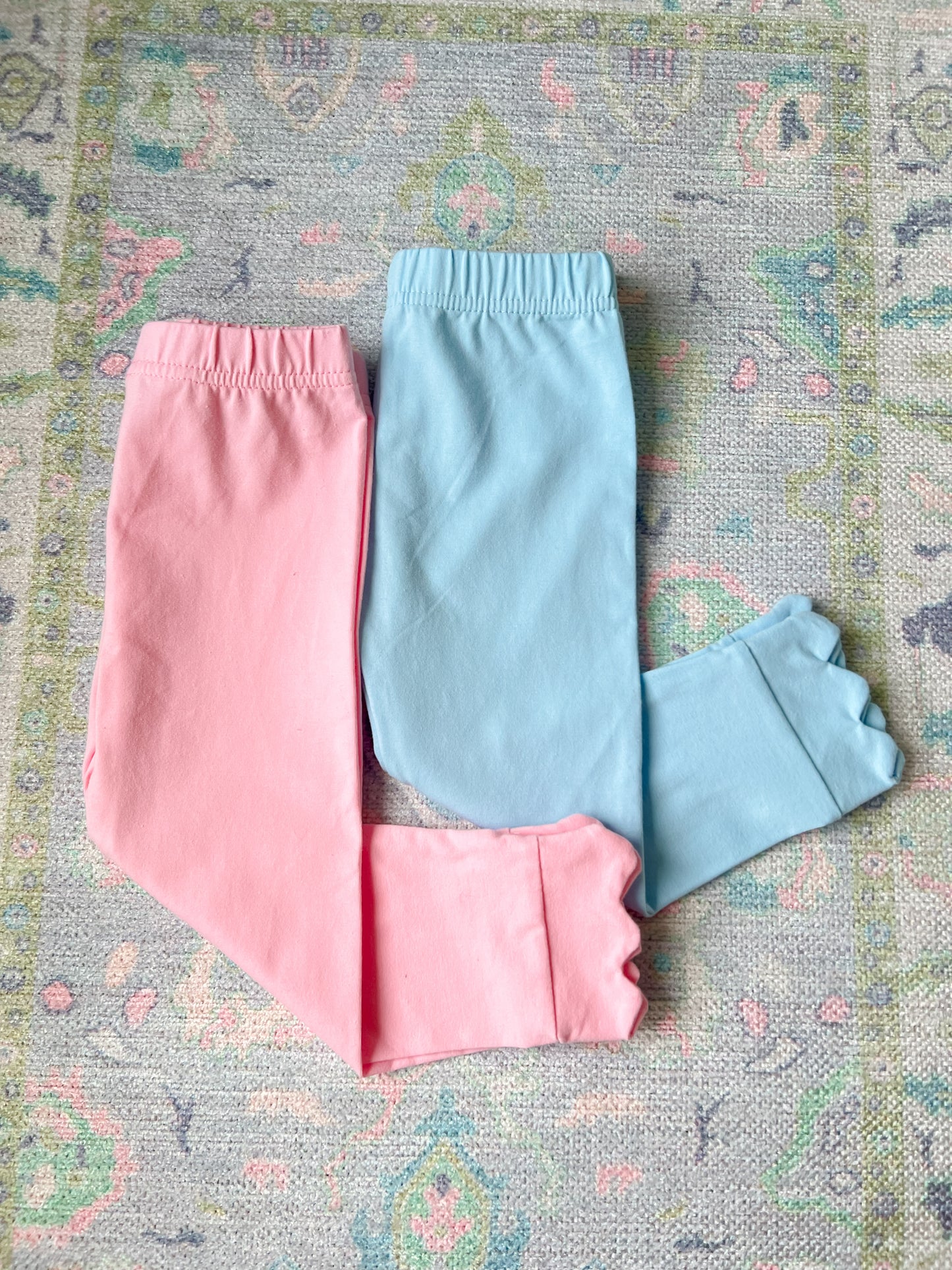 Pink Scalloped Knit Pants