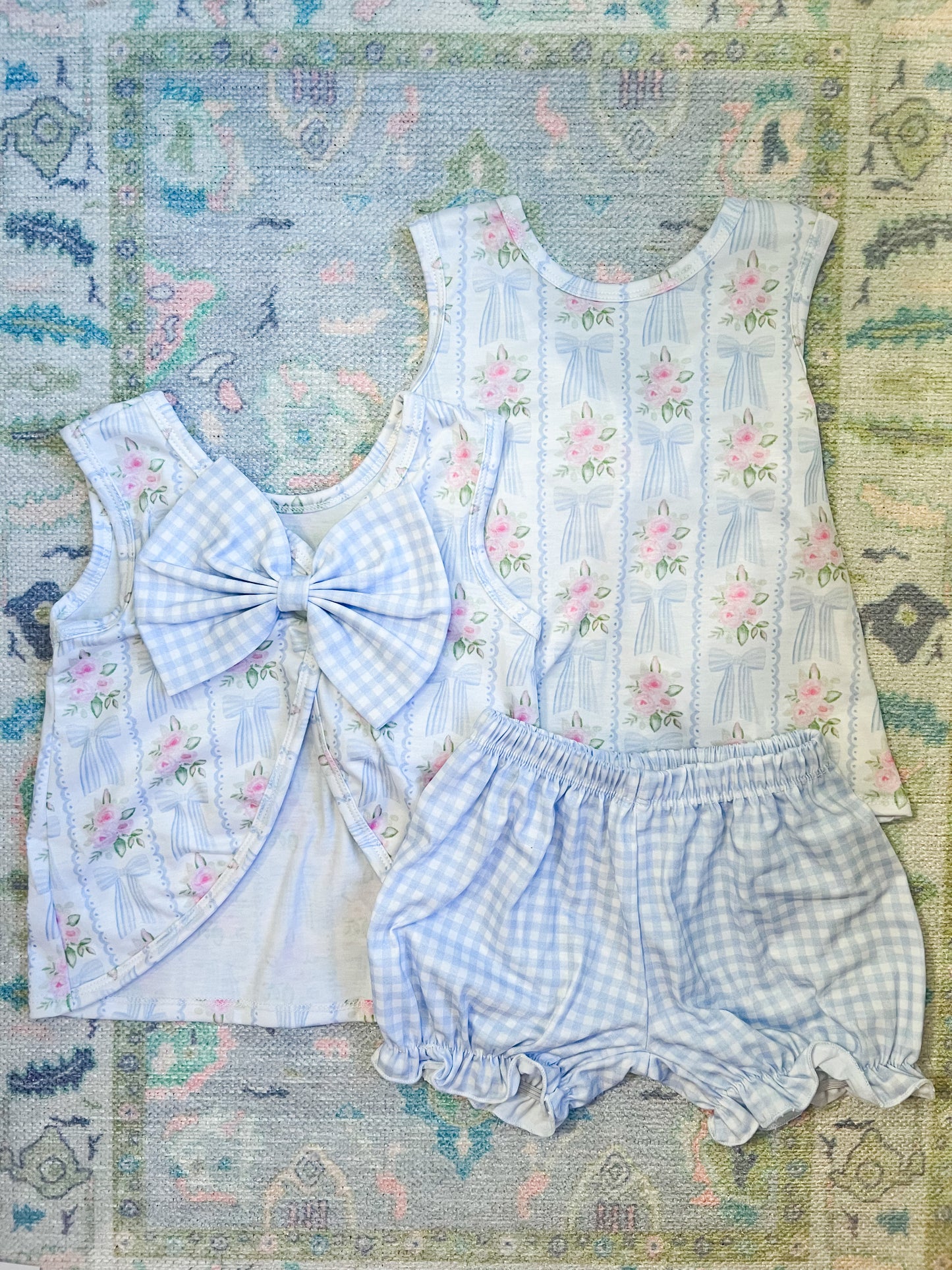 Gingham and Bows Set