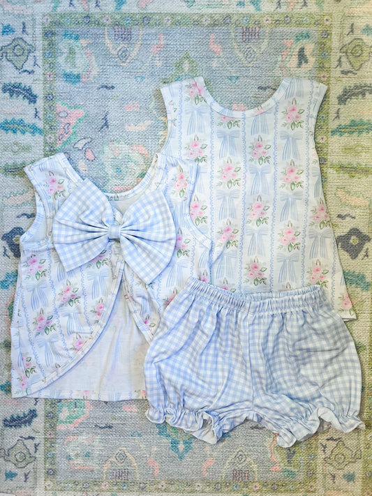 Gingham and Bows Set